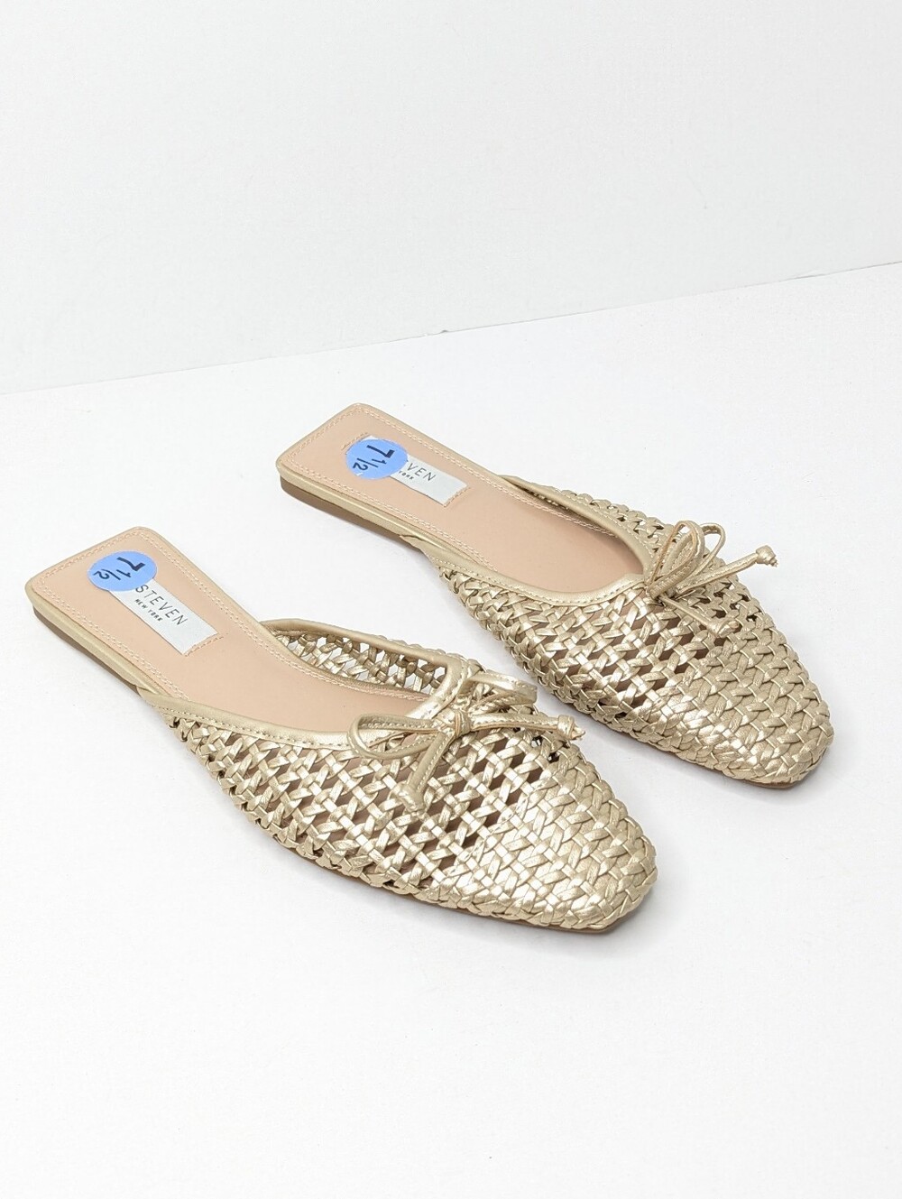 Steven New York Celeste Mules, Gold, Women's 7.5